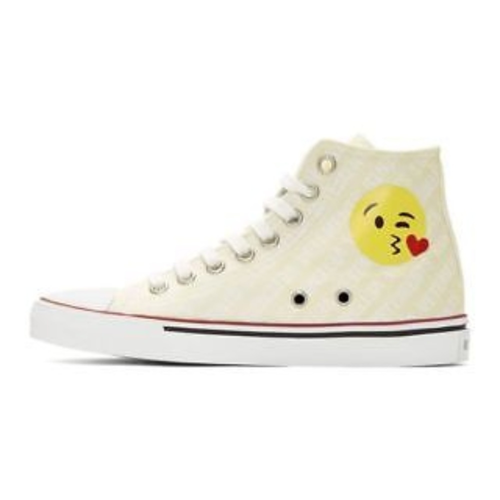 AUTH NIB Vetements emoji hIgh top sneakers sz 41